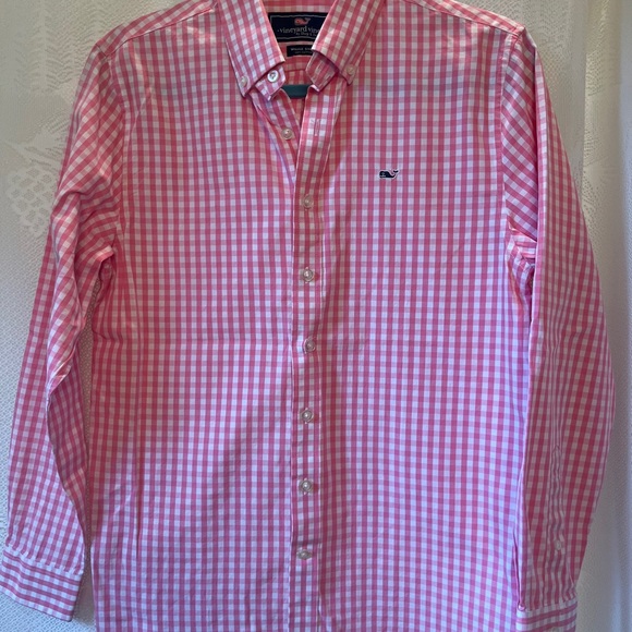 Vineyard Vines Gingham Button Down Shirt L - Picture 1 of 7
